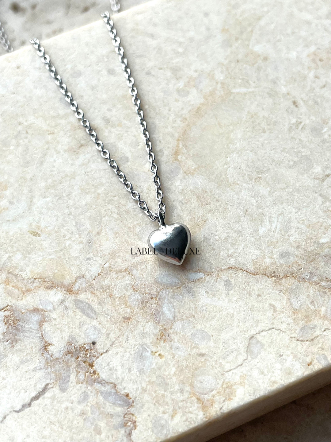 Karma Jewelry T245 - Dames Ketting - 3D Heart - Sterling Zilver - 38/45 CM