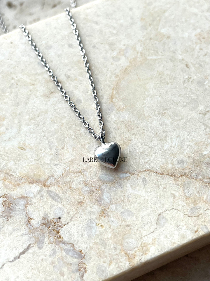 Karma Jewelry T245 - Dames Ketting - 3D Heart - Sterling Zilver - 38/45 CM