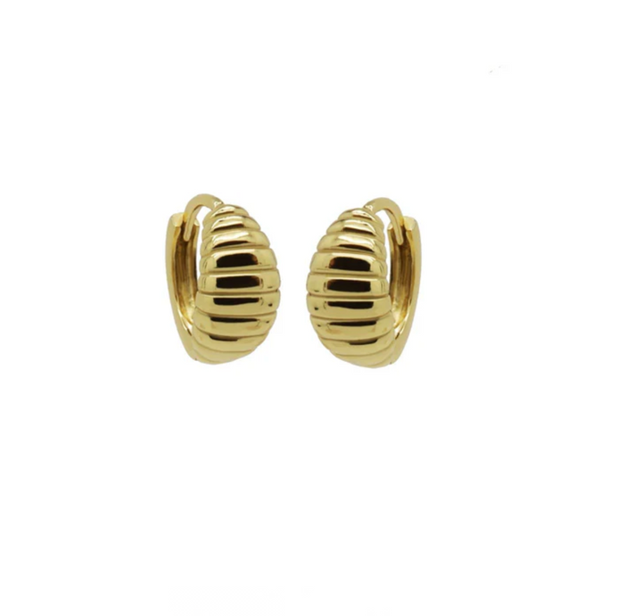 Karma Jewelry earrings RUPS01 - Dames Oorbellen - Rups - Goud - 12MM