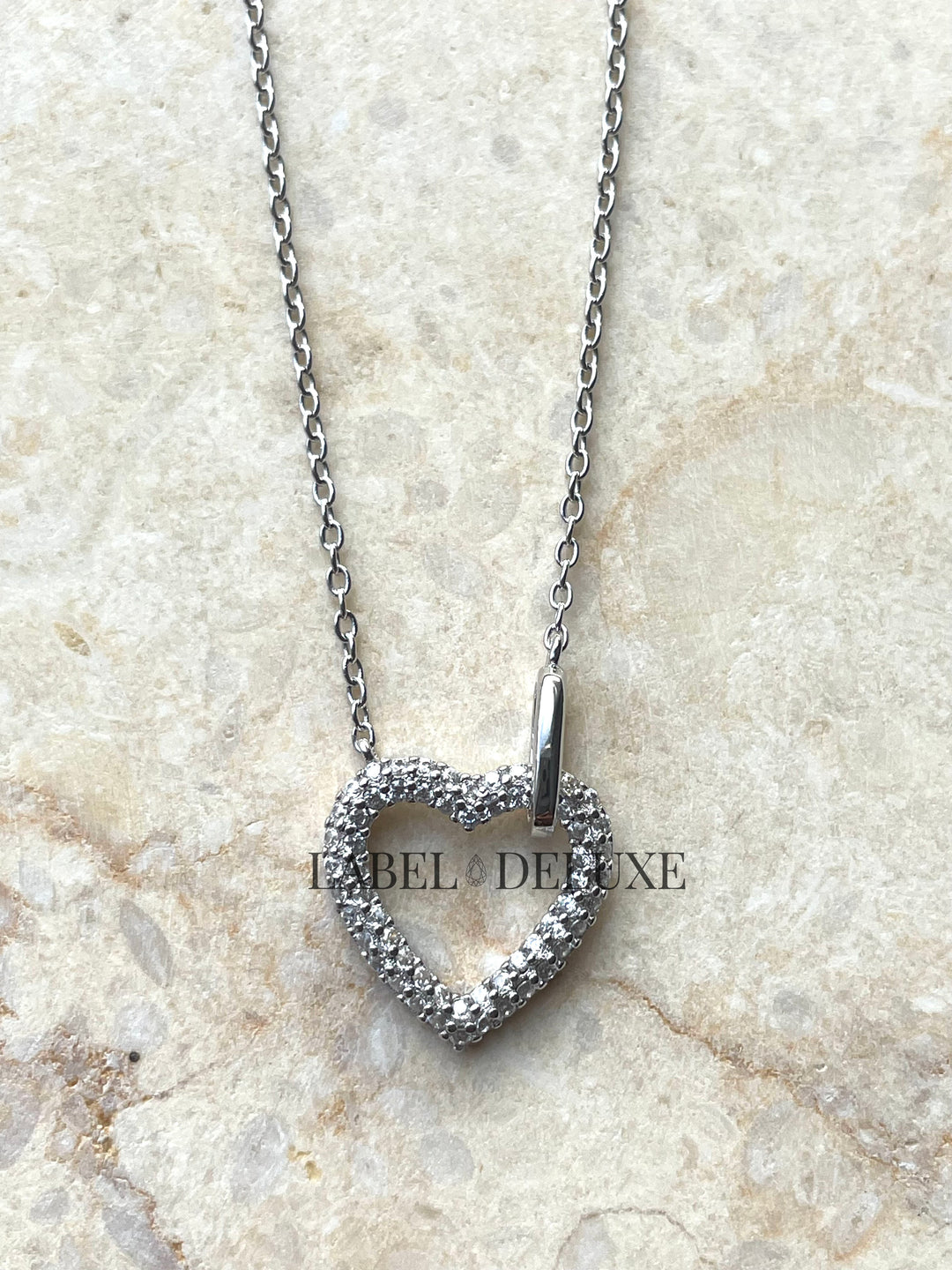 Karma Jewelry T306S - Necklace Zirconia Shimmers - Sterling Zilver - 38 + 7 CM - 12 MM