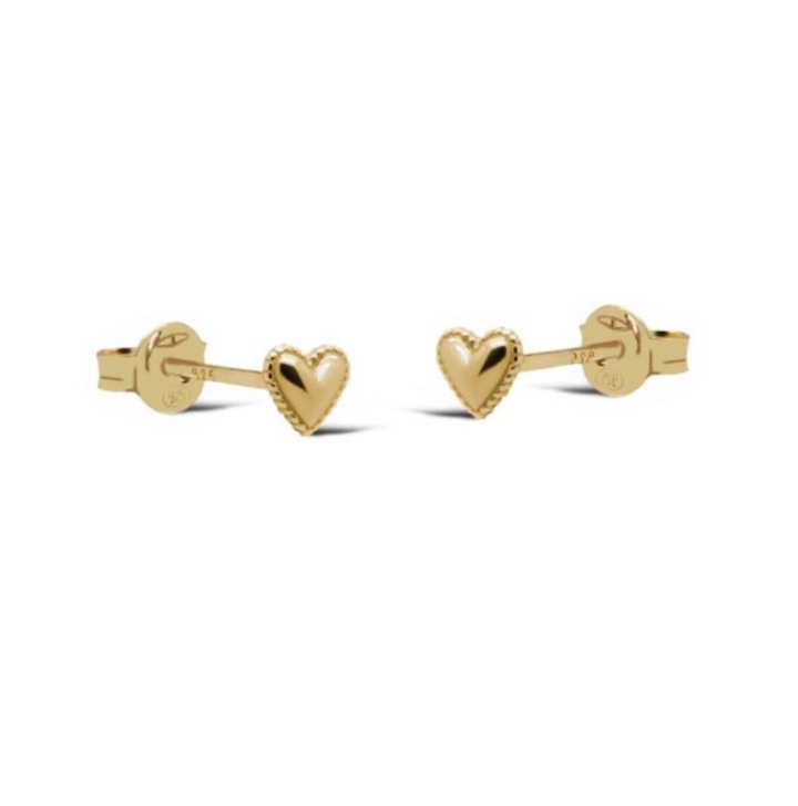 Karma Jewelry earrings M3305GP - Dames Oorbellen - Symbols June Heart - Goudkleurig - 5 MM