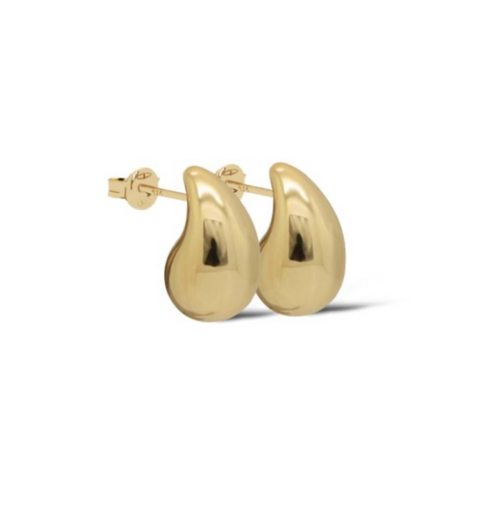 Karma Jewelry X153 - Symbols XL Chunky Drops - Oorbellen Dames - 14K Gouden Plating - Goud kleurig - 16 MM