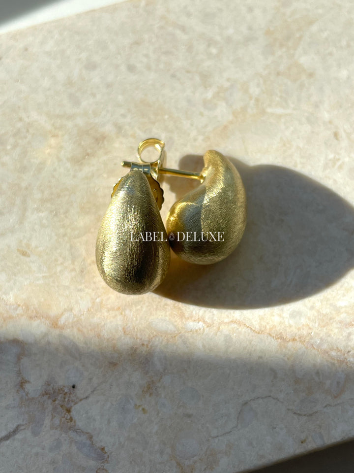 Karma Jewelry X153GP - Symbols XL Chunky Drops Dames Oorbellen - 925 Sterling Zilver - 14K Gouden Plating - Goudkleurig - 16 MM