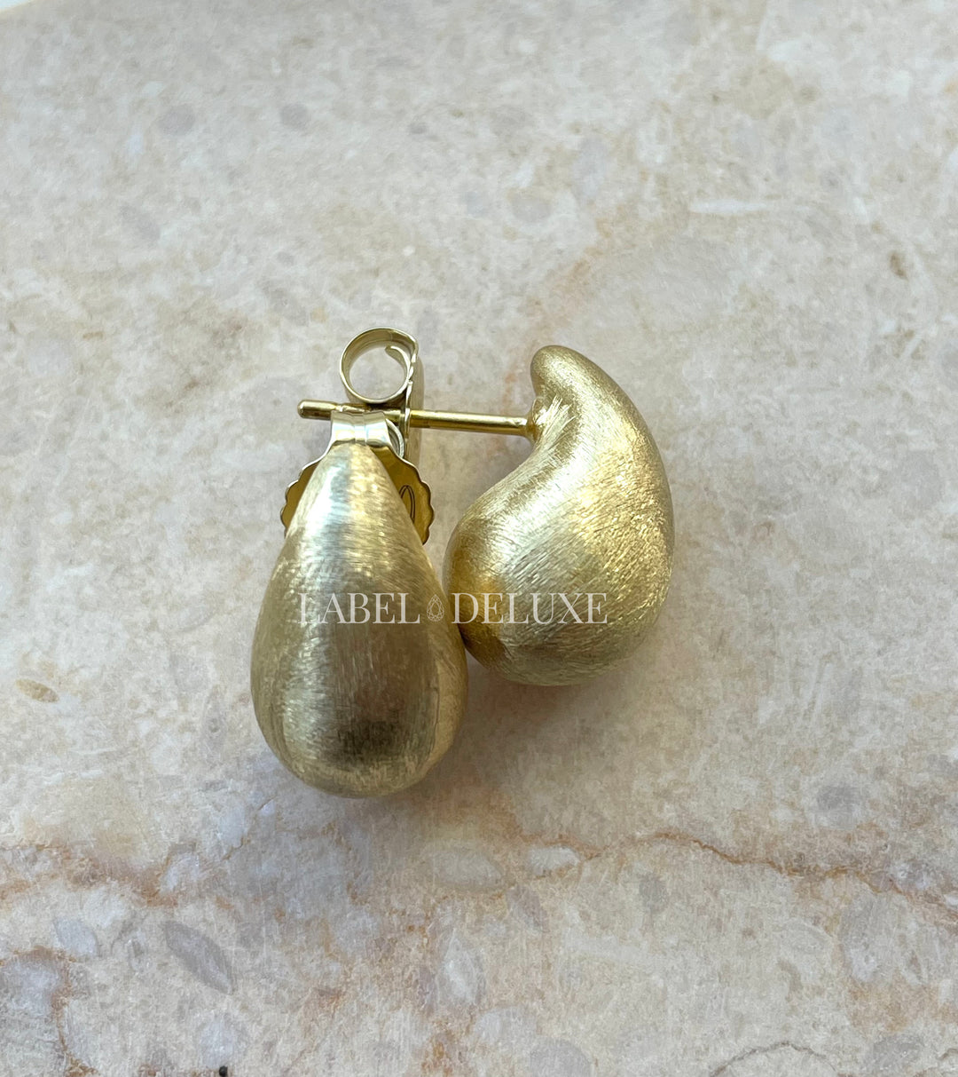 Karma Jewelry X153GP - Symbols XL Chunky Drops Dames Oorbellen - 925 Sterling Zilver - 14K Gouden Plating - Goudkleurig - 16 MM