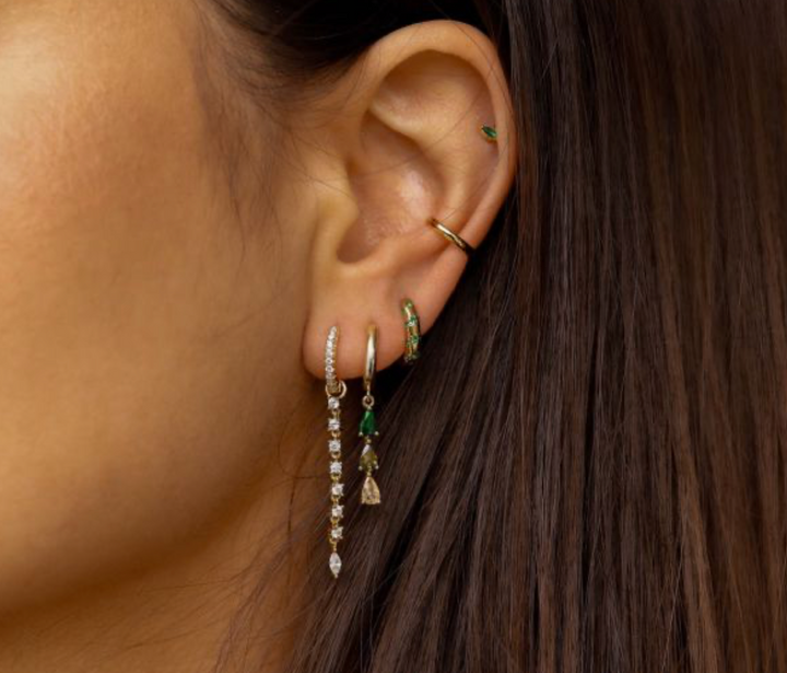 Karma Jewelry A105S - Hinged Hoops Aria - Oorbellen dames - 925 Sterling zilver - 26 MM