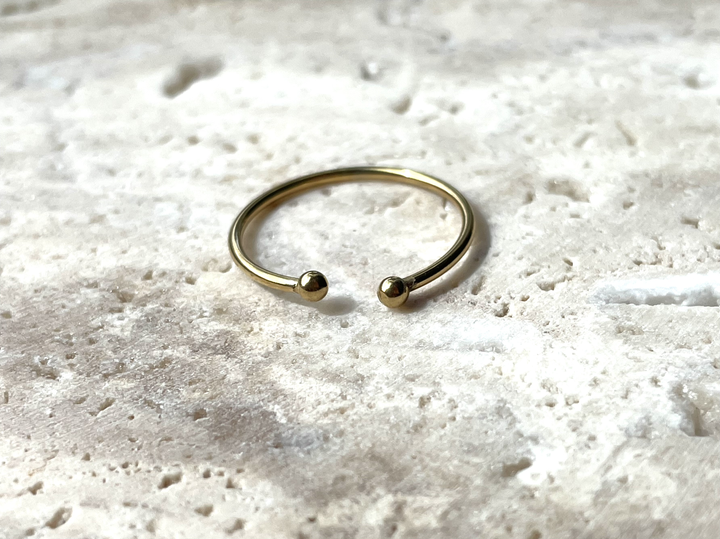 Label Deluxe Bijoux ring PL01G - Dames Ring - Plain - Goud - Verstelbaar