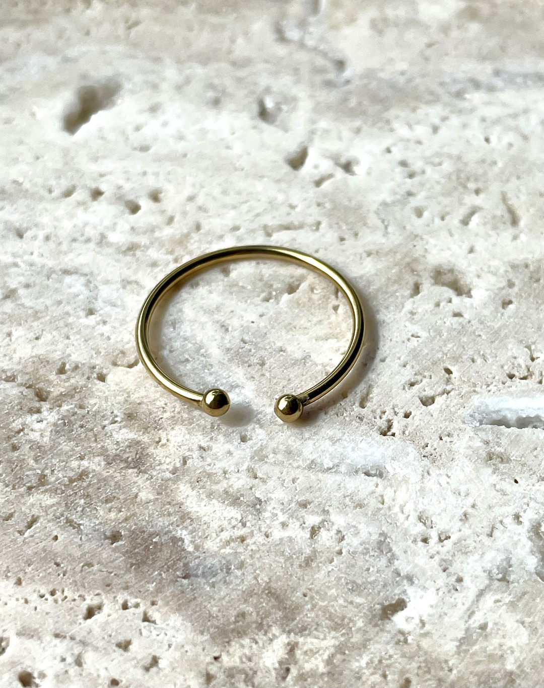 Label Deluxe Bijoux ring PL01G - Dames Ring - Plain - Goud - Verstelbaar